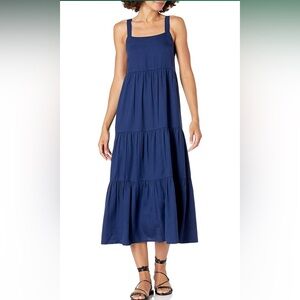 The Drop Navy Blue Sleeveless Maxi Dress